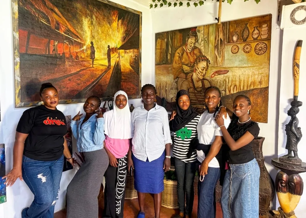 Training, school visit and creative activity