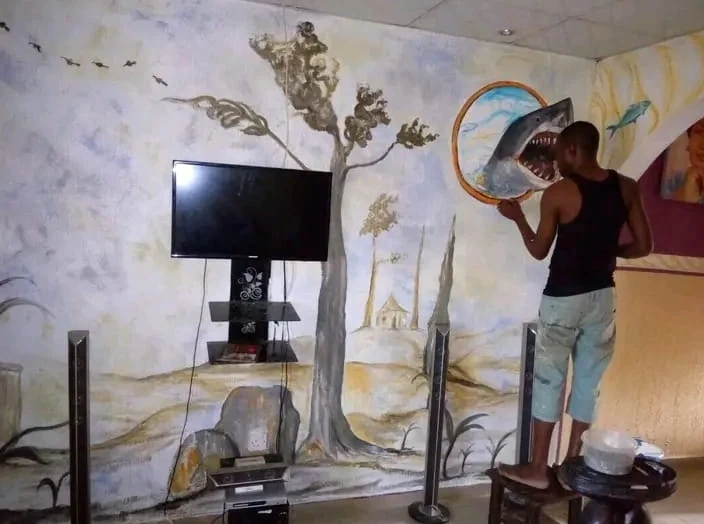 Wall painting and gallery interior work