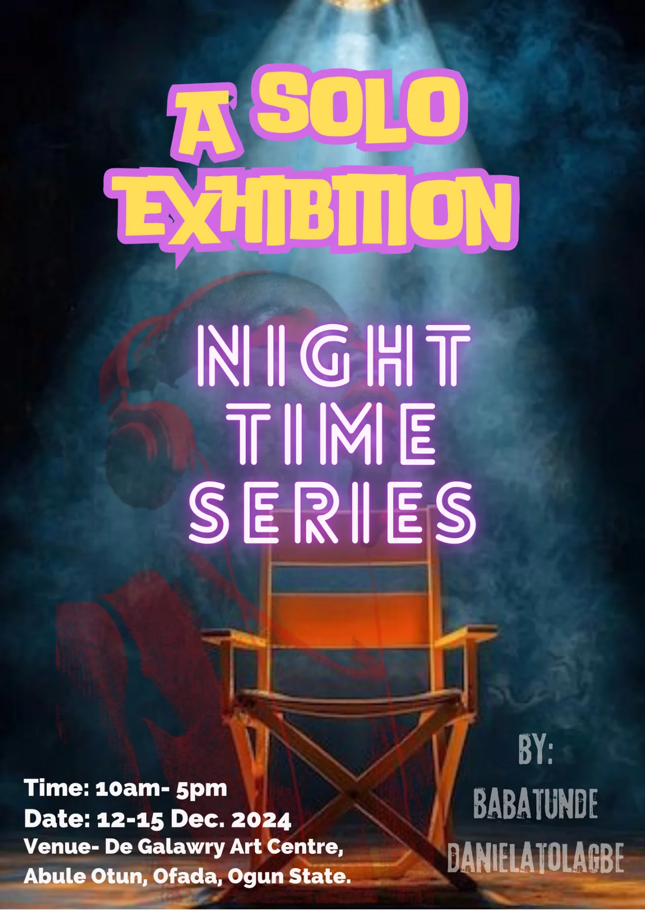 Night Time Series exhibition poster