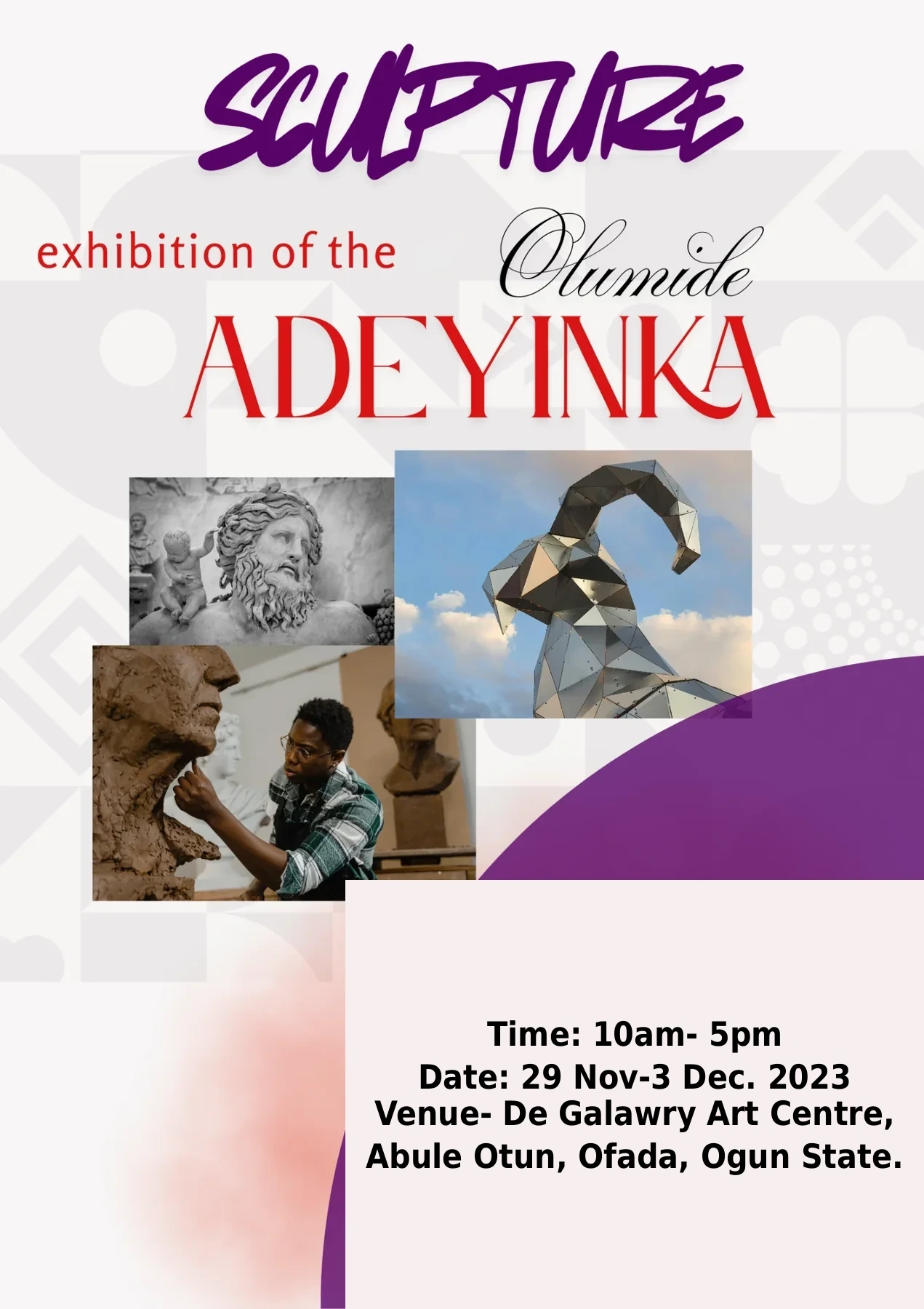 Sculpture Exhibition exhibition poster