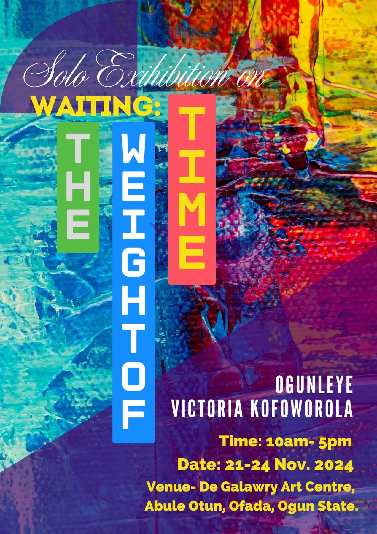 Waiting: The Weight of Time exhibition poster